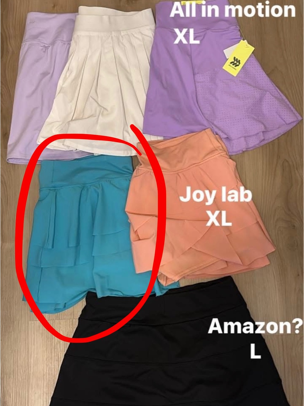 Teal Layered Ruffle Active Skort